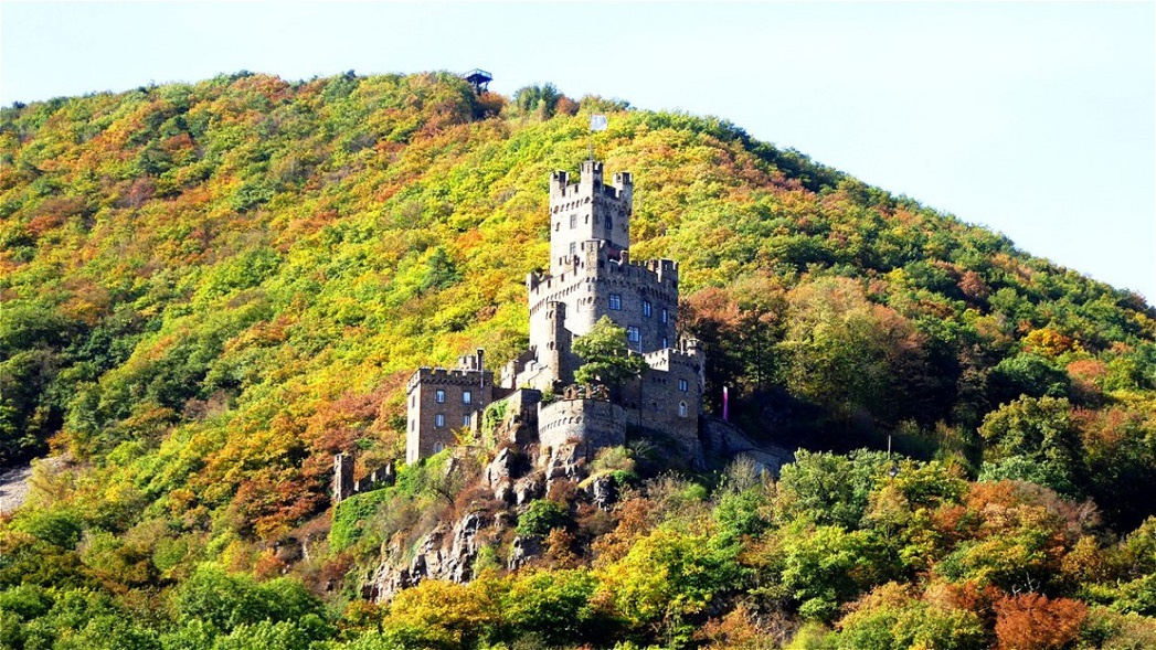 Burg Sooneck ist eine Hängeburg, die am Gefälle des Binger Waldes zwischen den Städten Bingen und Bacharach am Rhein erbaut wurde. Um sie herum liegt der Soonwald.
