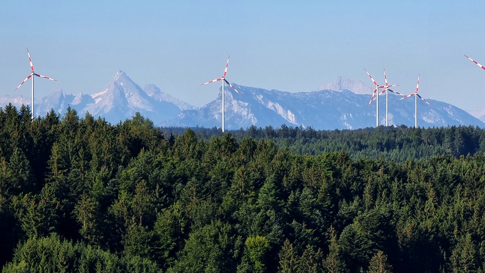 Südblick auf den Windpark