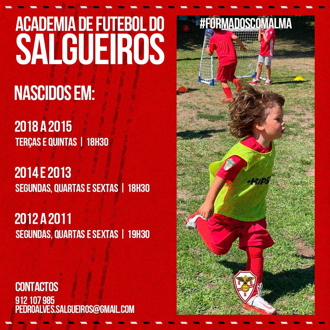 Estás à espera de quê? Entra em contacto 
connosco e junta-te à família Salgueiros! 
912 107 985 pedroalves.salgueiros@gmail.com