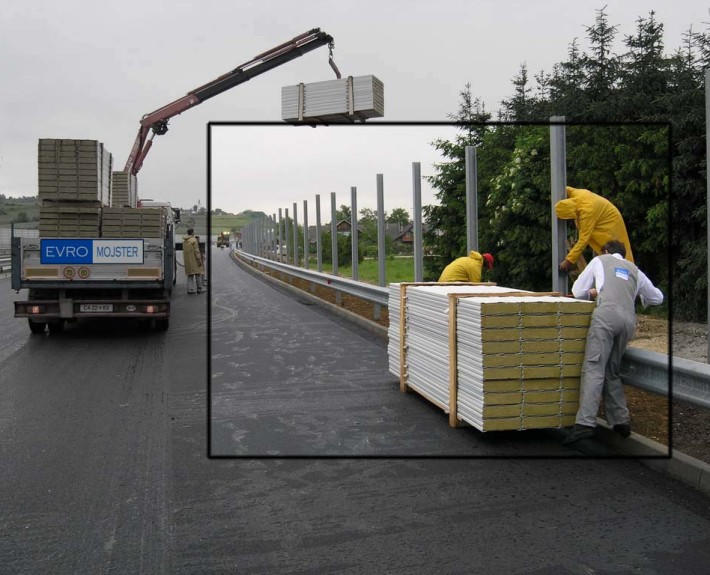 Montaa protihrupne ograje