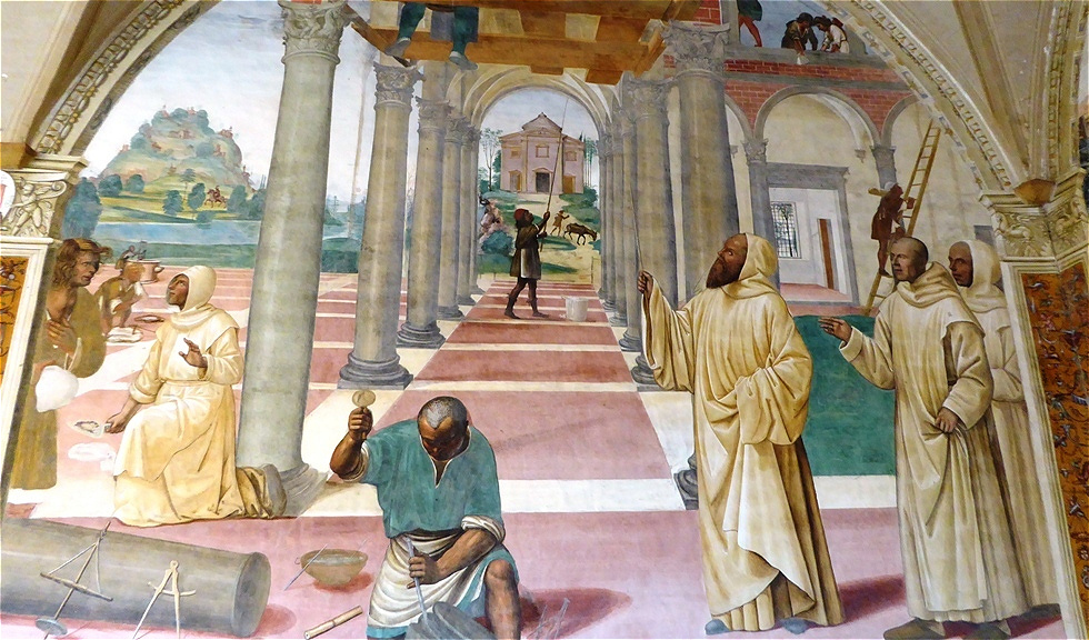 In Benedikts Auftrag wurden 12 Klöster gebaut !