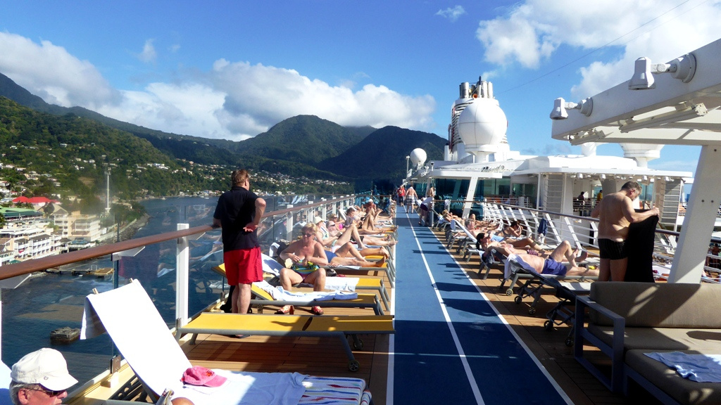 Auf dem "Horizont"-Deck