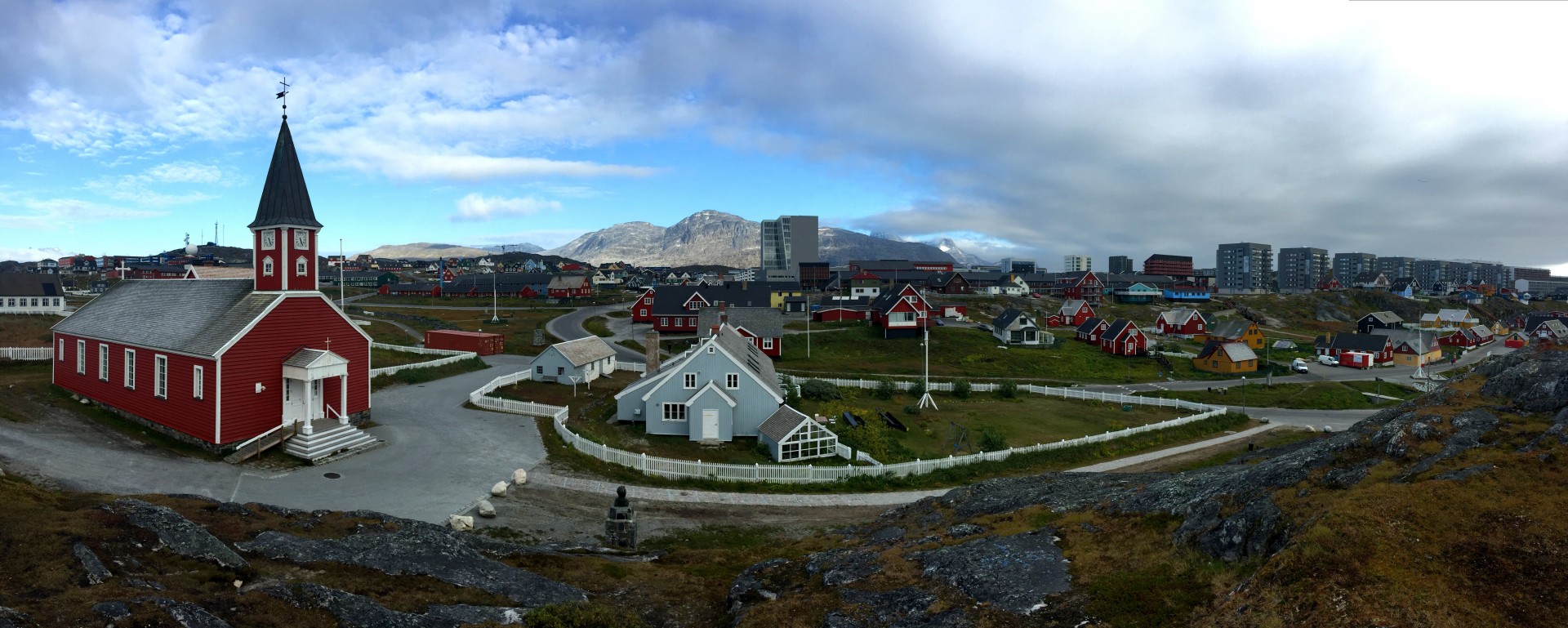 Stadtpanorama vom Hügel über der Domkirche aufgenommen