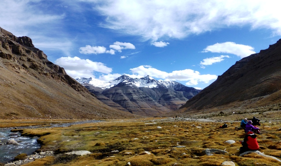 Kurze Rast im Tal des Zong Chu