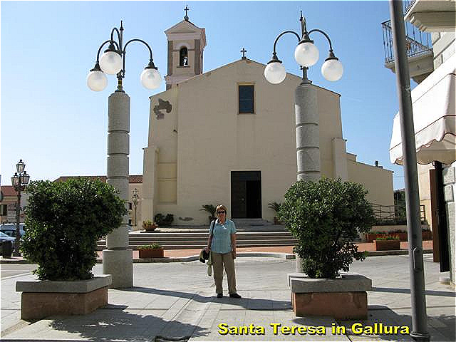 Hauptplatz - Santa Teresa Gallura ist die nördlichste Stadt Sardiniens in der neuen Provinz Olbia-Tempio
