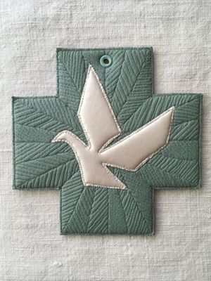 Colombe murale decorative