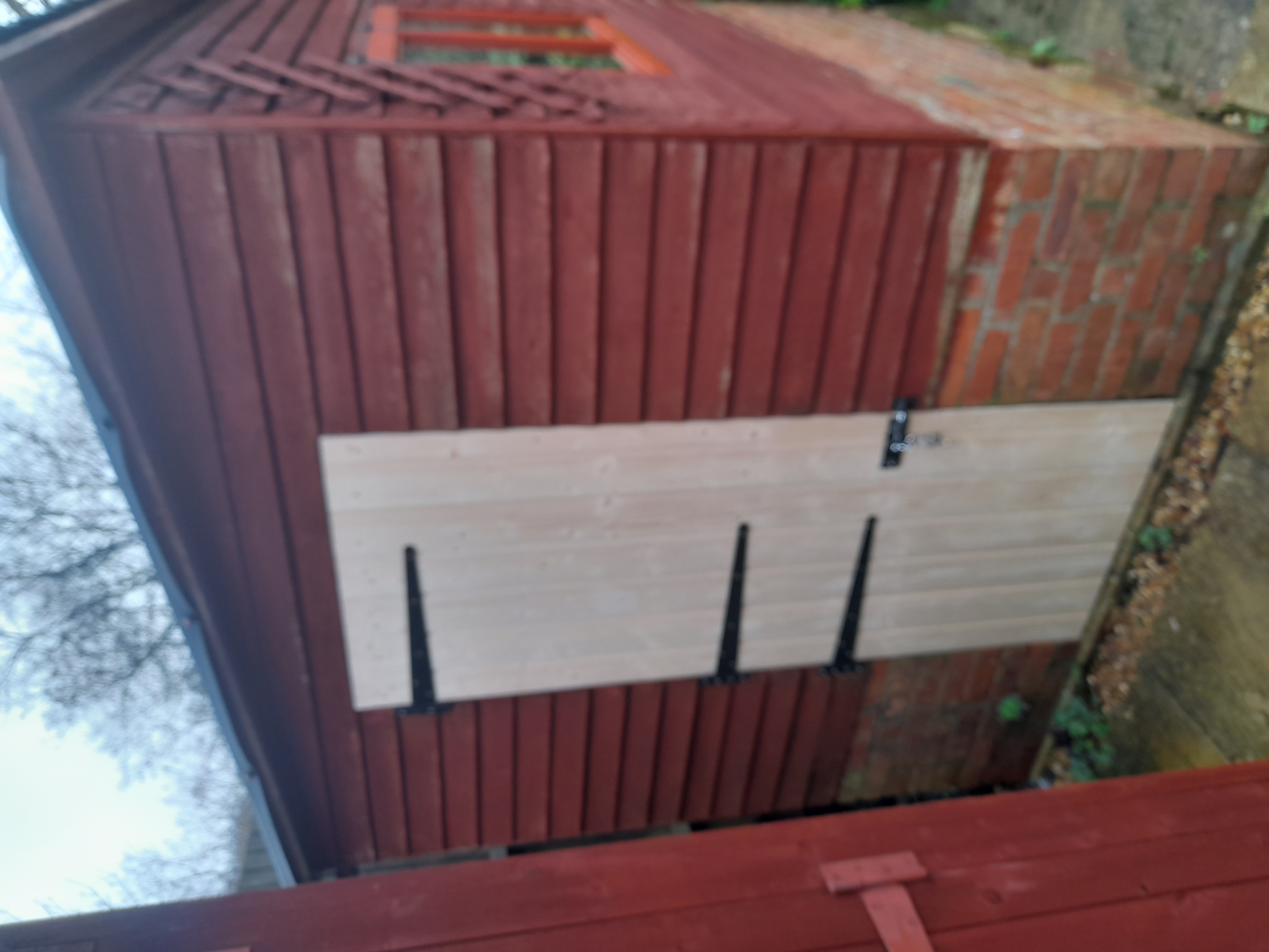 New shed door