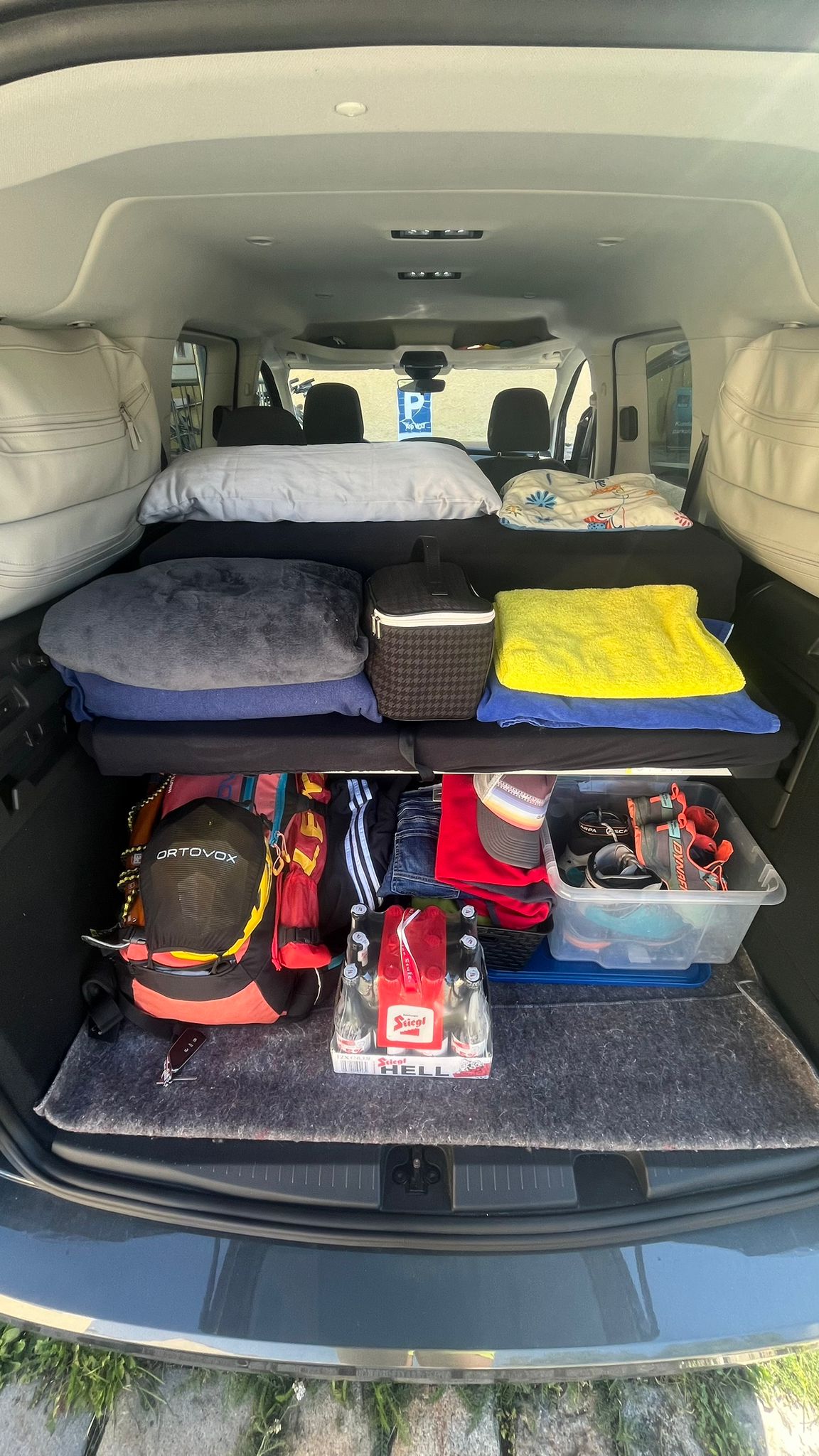 2024_08_10 Anreise - Parkplatz Le Tour bei Chamonix in Frankreich.