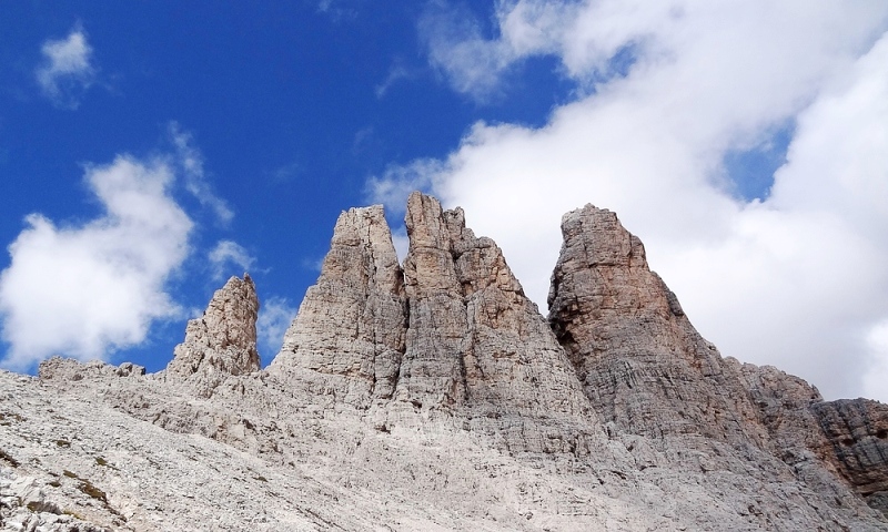 Die sechs Vajolettürme (2.821 m ) - bizarre Felsformation in der Rosengartengruppe