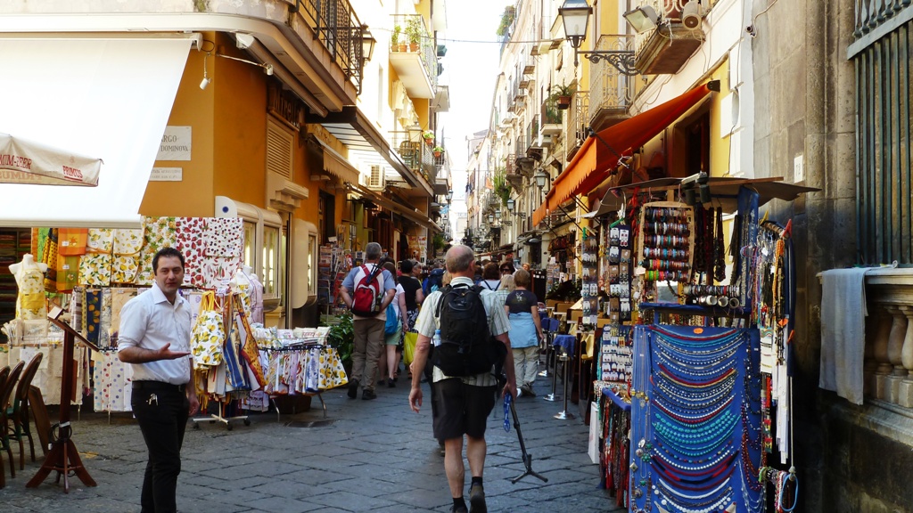 Spaziergang durch die engen Gassen