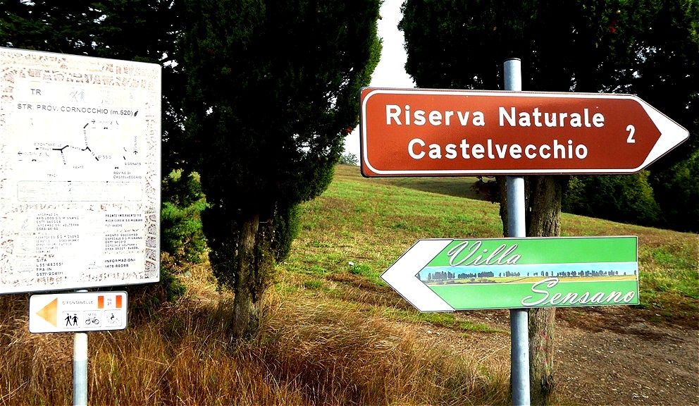 Unser erstes Ziel ist Castelvecchio - eine Ruinenstadt aus dem Mittelalter