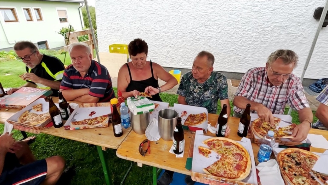 Stärkung nach getaner Arbeit