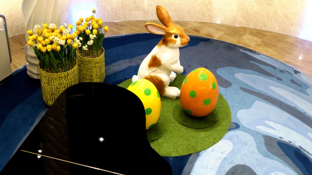 Der Osterhase ist schon anwesend !