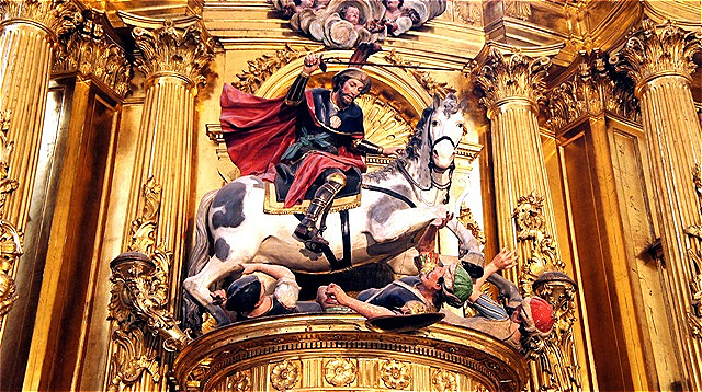 Apostel Jacobus - Darstellung als Maurentöter (=Martamoros)