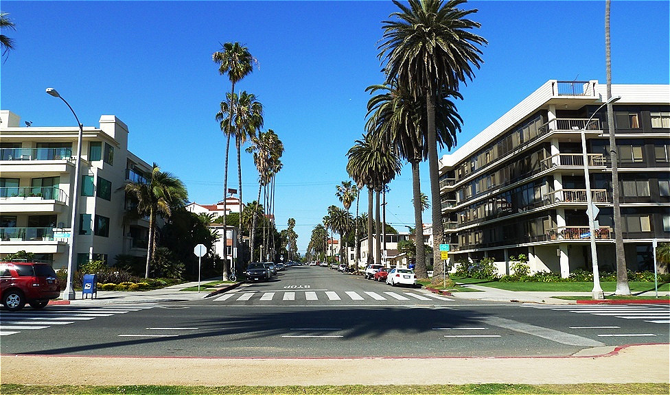 Palmen säumen die Straßen