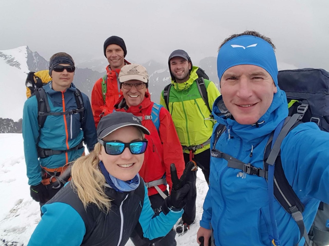 Auf dem Gipfel des Johannisberges (Glocknergruppe) 3.453 m