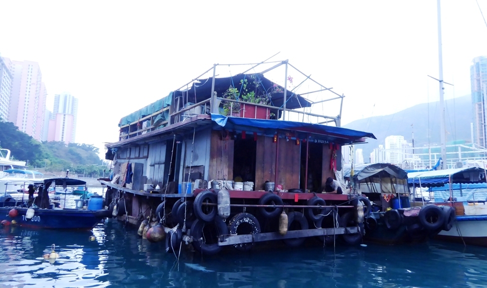 Hausboot im Aberdeen Harbour
