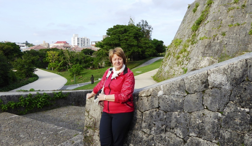 Am äußeren Festungswall des Shuri Schlosses