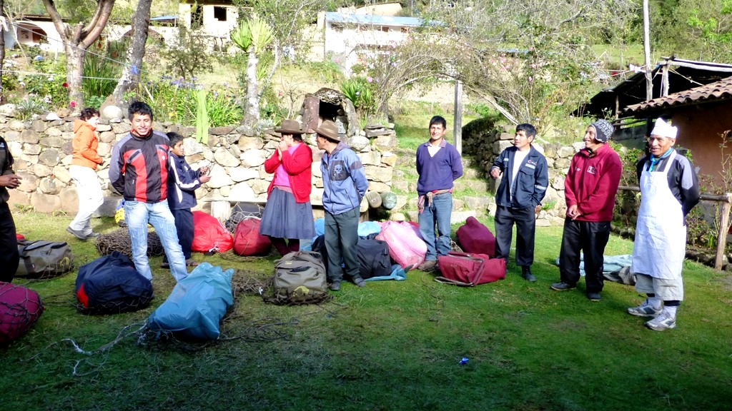 Unsere Trägermannschaft mit Koch