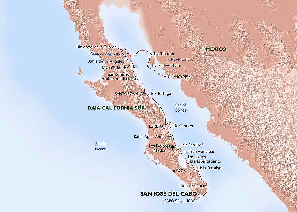 Südkalifornische Halbinsel
Baja California Sur („Süd-Niederkalifornien“) ist ein mexikanischer Bundesstaat (seit 1974).