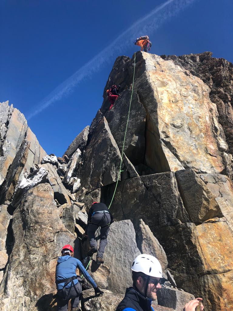 Kletterei auf die Pfaffenschneide