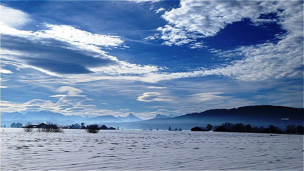 Föhn über den Berchtesgadener Alpen