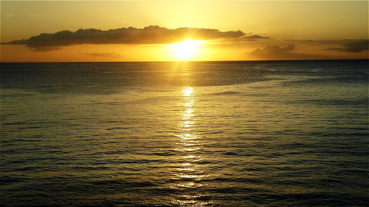 Karibik-Sonnenuntergang