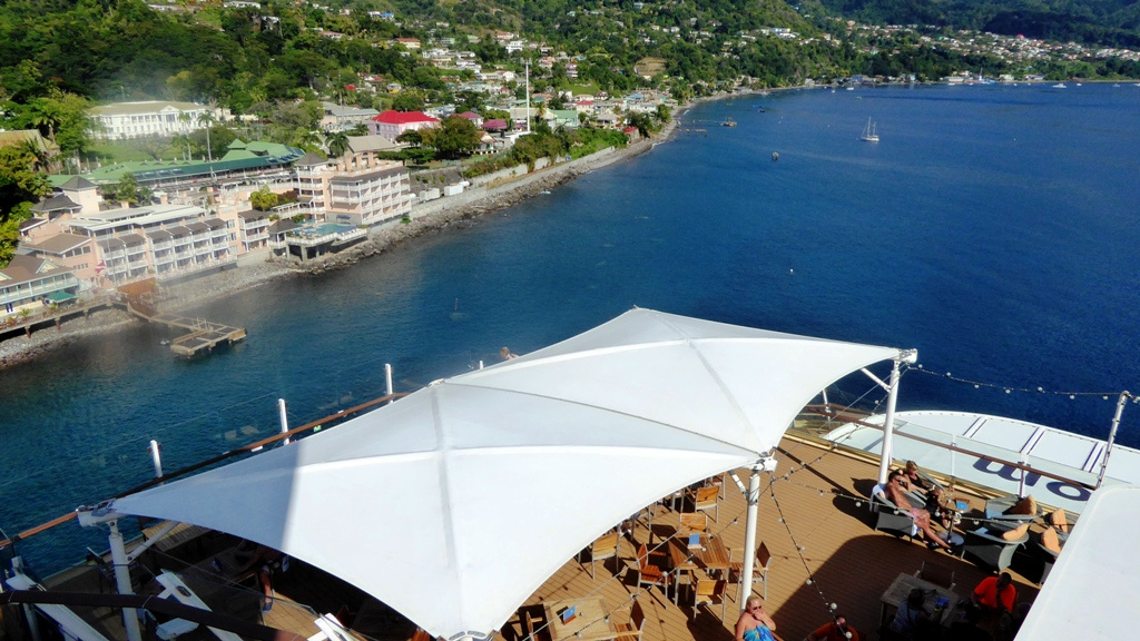 Blick vom "Brise - Deck"