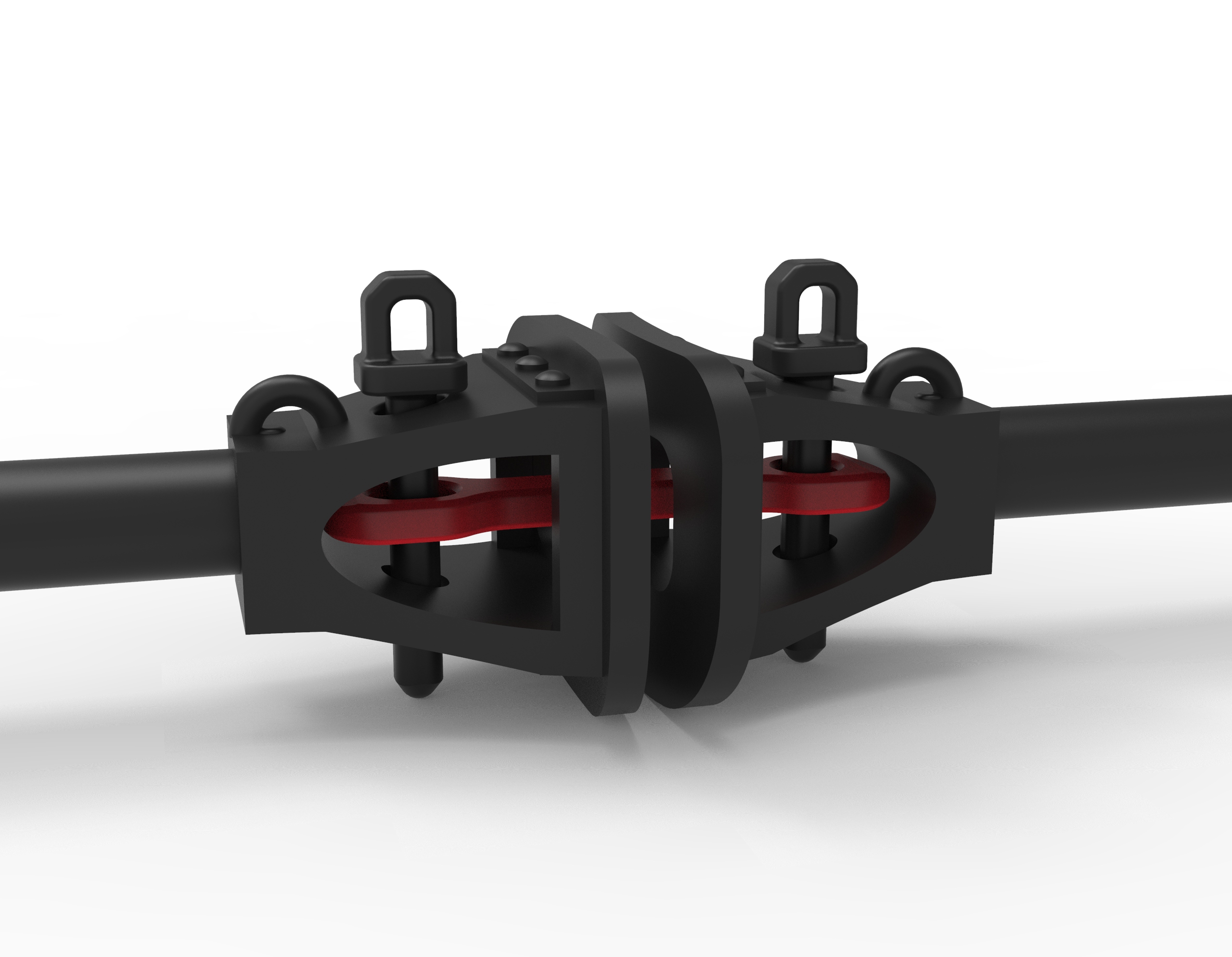 Bosnapuffer gekuppelt mit 14 mm Kuppeleisen