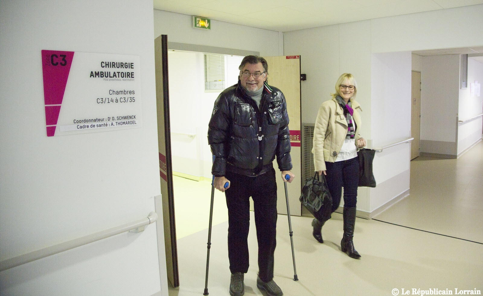 CINEMA: le patient quitte l'hôpital quelques minutes après
 implantation d'une prothèse totale de genou