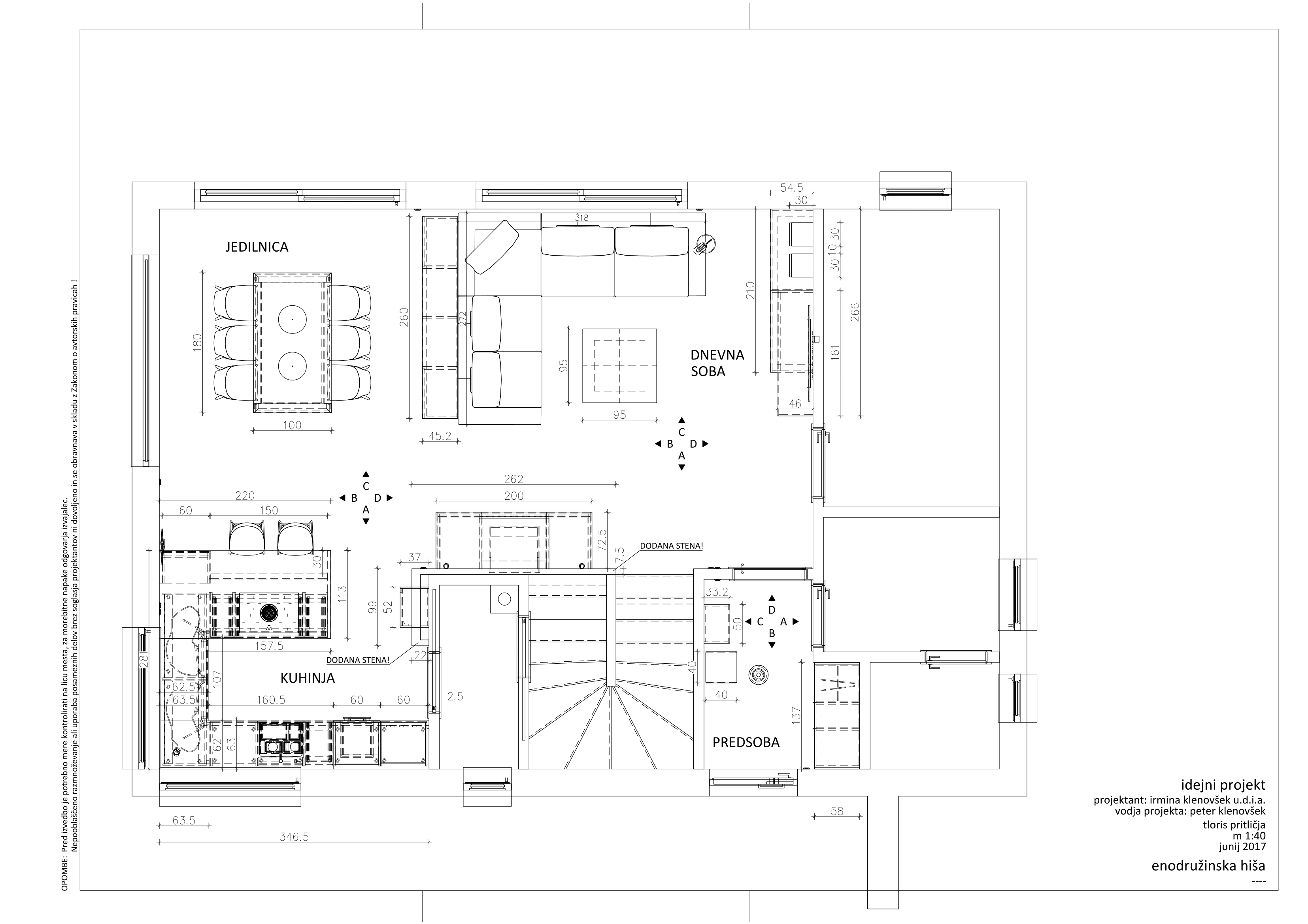 Ground plan of the interior