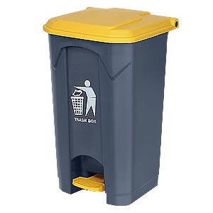 Κάδος πλαστικός με πεντάλ 87L