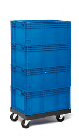 Plastični zaboji z možnostjo nalaganja na kolesih