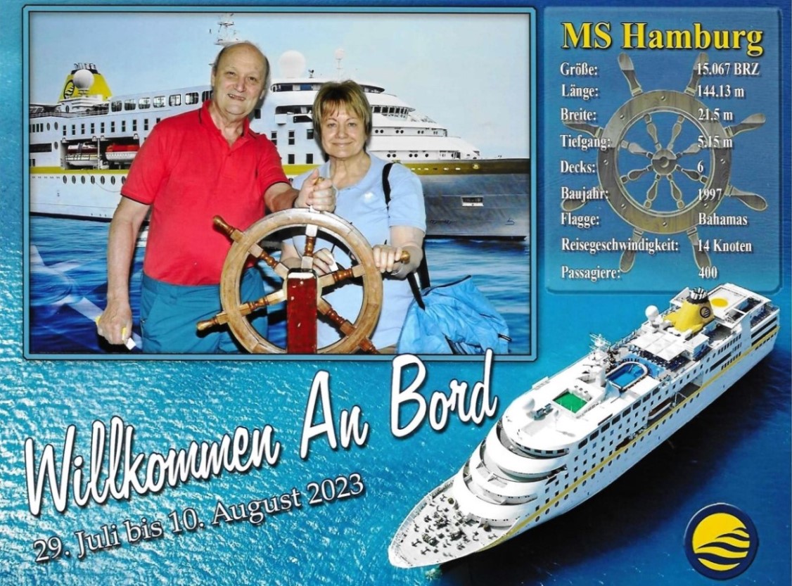 Samstag, 29. Juli 2023 - Einschiffung in Hamburg