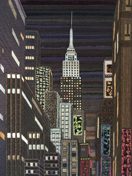 "L'Empire-State, perspective de nuit"
Perspective on the Empire-State at night