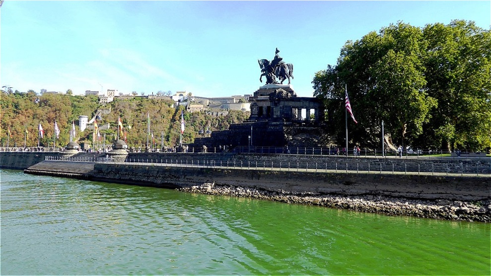 Das Kaiser-Wilhelm-Denkmal am  "Deutschen Eck". Kaiser Wilhelm I. vollendete die Einigung Deutschlands

