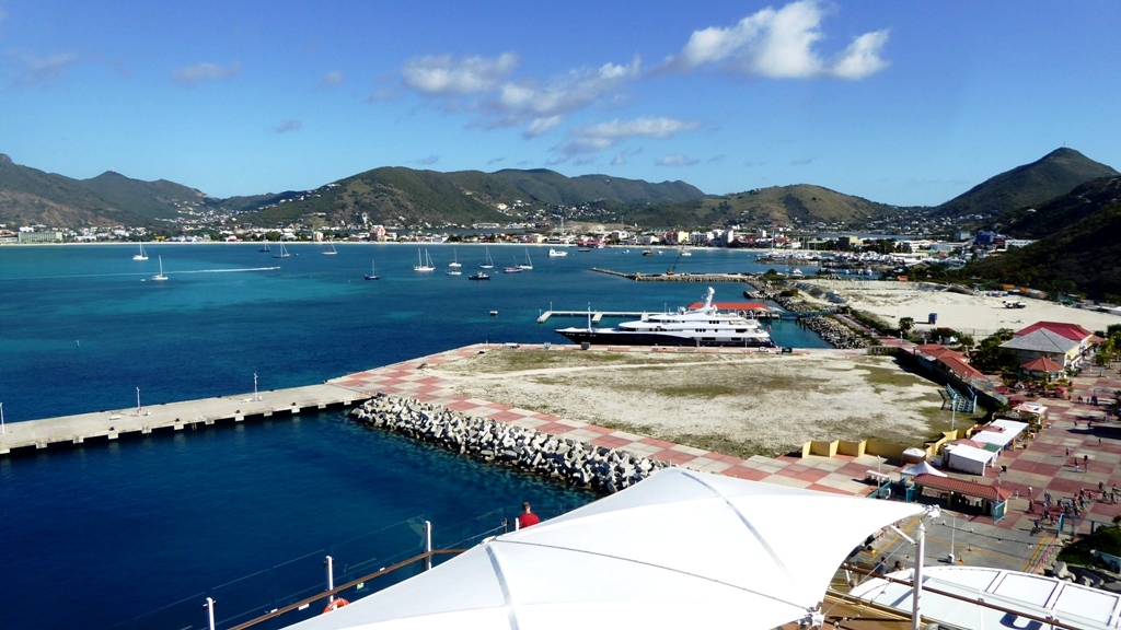 Hafengelände von Philipsburg