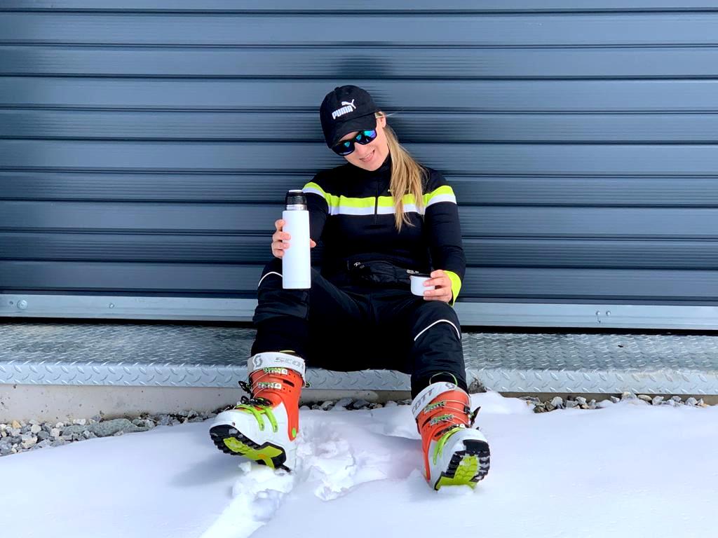 Die Schitour war ganz schön anstrengend !