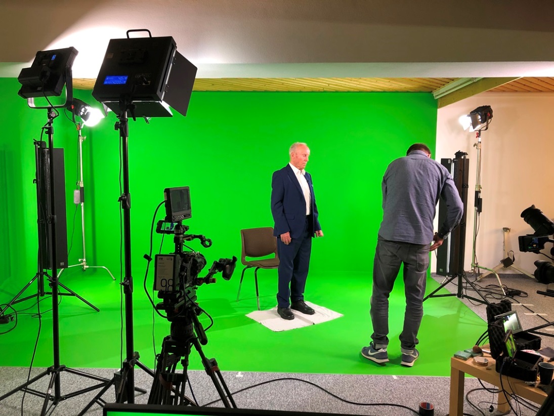 Die Aufnahmen erfoglen in der "Greenbox"