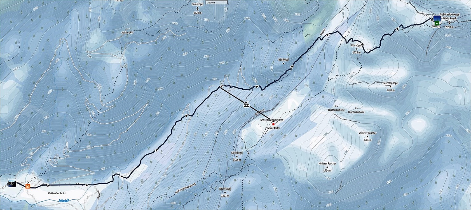 28. März 2021 Schönberg-Totes Gebirge-von Rettenbachalm aus