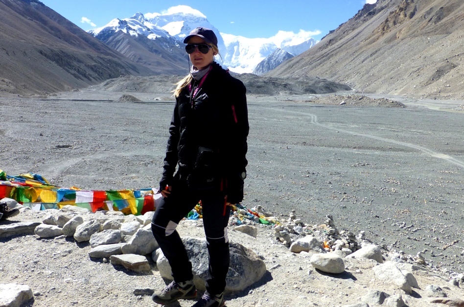 Im Everest Base Camp
auf der tibetischen Seite (=Südseite-China)