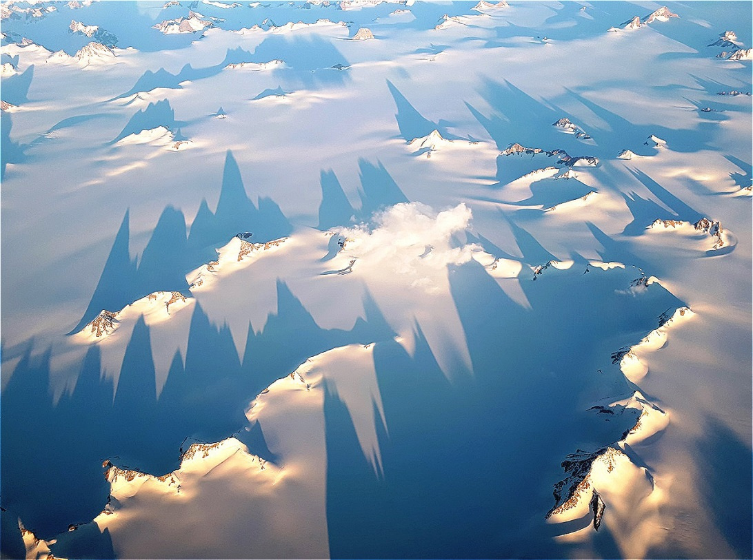 Blick aus 11.000 Meter Höhe