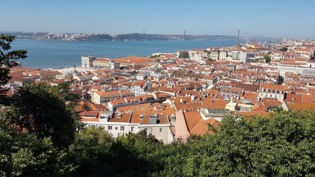 Gewaltiger Ausblick vom Castelo de São Jorge