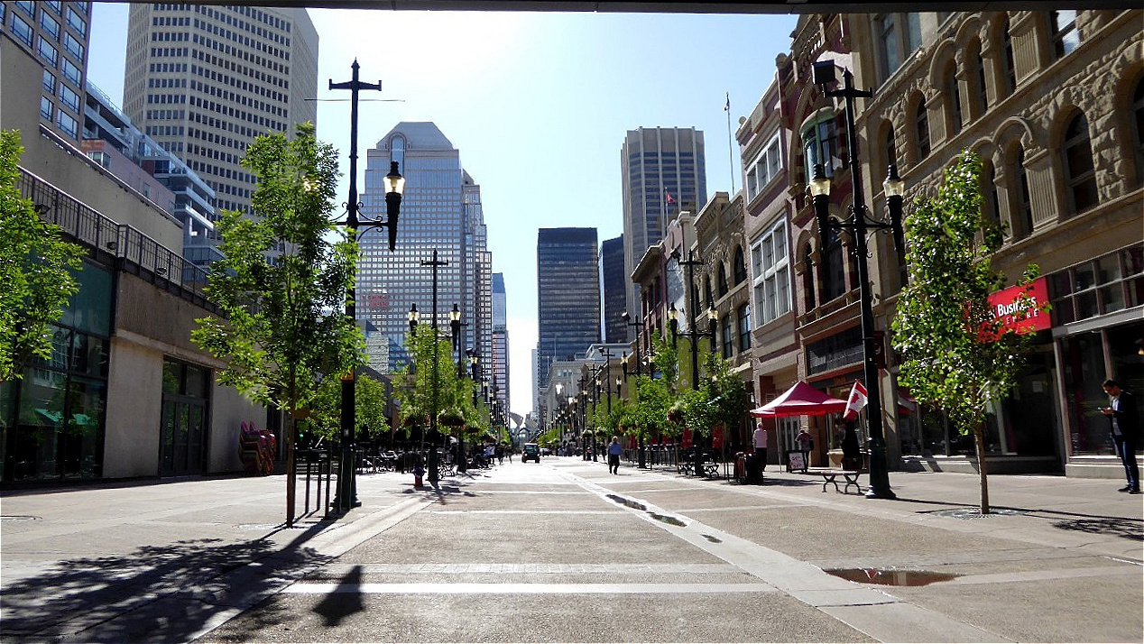 Downtown Calgary Fußgängerzone