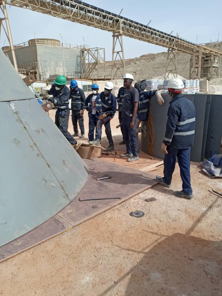 Virole et assemblage cone de l'échangeur