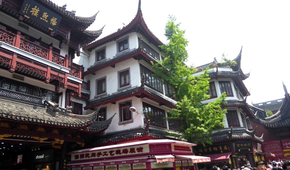 Die Häuser wurden im Stile der Qing-Dynastie nachgebaut