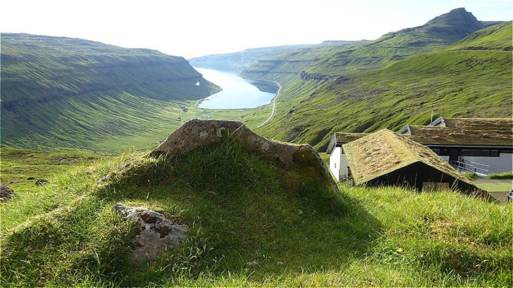Blick auf die Fjordlandschaft
