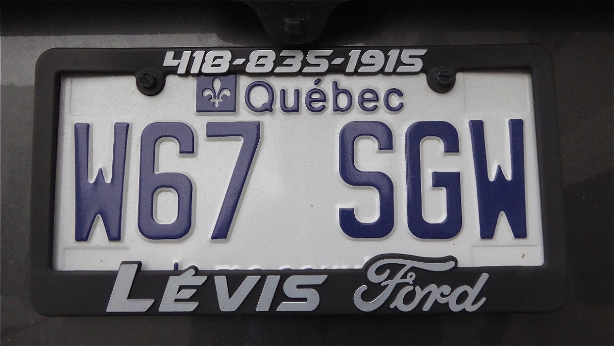 Autokennzeichen der Provinz Québec