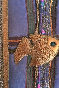 Poisson en textile, symbole chretien