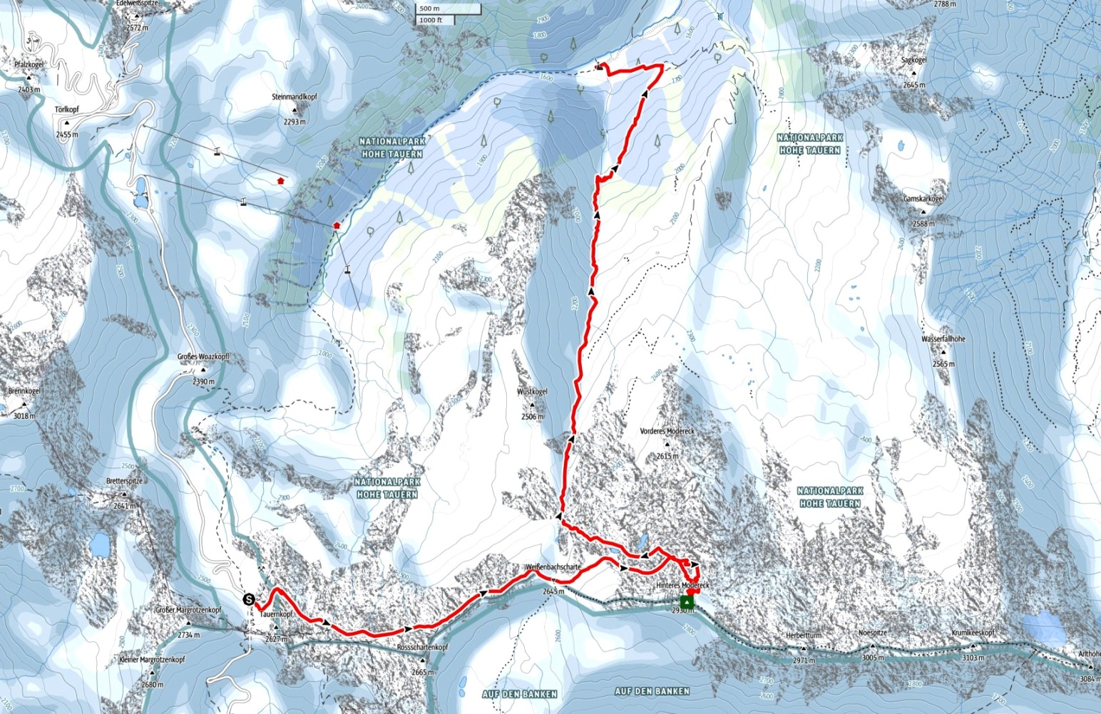 Aufstiegsroute